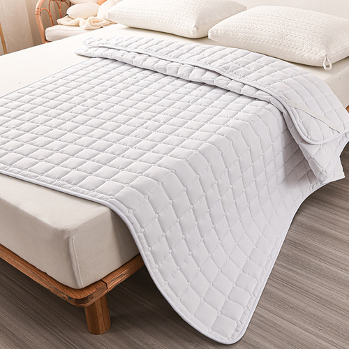 Home textile supply hotel bed protection mat machine washable white double-sided tatami anti-slip mat wholesale