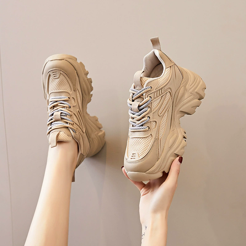 Высококачественная женская обувь 2023 весна и осень Новое поступление обуви Torre женские туфли на толстой подошве увеличенные универсальные кроссовки из натуральной кожи, модные