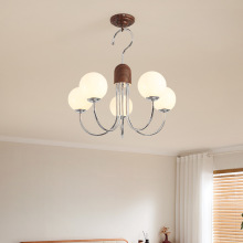 设计师中古风客厅吊灯奶油风包豪斯创意魔豆挂钩餐厅书房卧室灯具