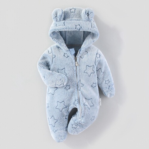 Cross-border newborn clothes, baby jumpsuit, velvet spring and autumn outdoor clothes, baby autumn and winter, feet, climbing clothes
