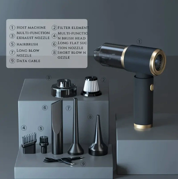 Автомобильный пылесос всасывает и продувает беспроводной мини-пылесос двойного назначения