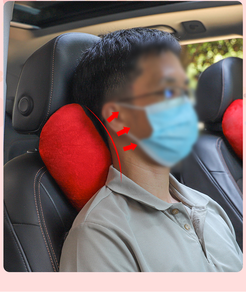Car Headrest, Neck Pillow, Heart-Shaped Car Pillow, Car Seat Cushion, Couple's Car Interior Accessories