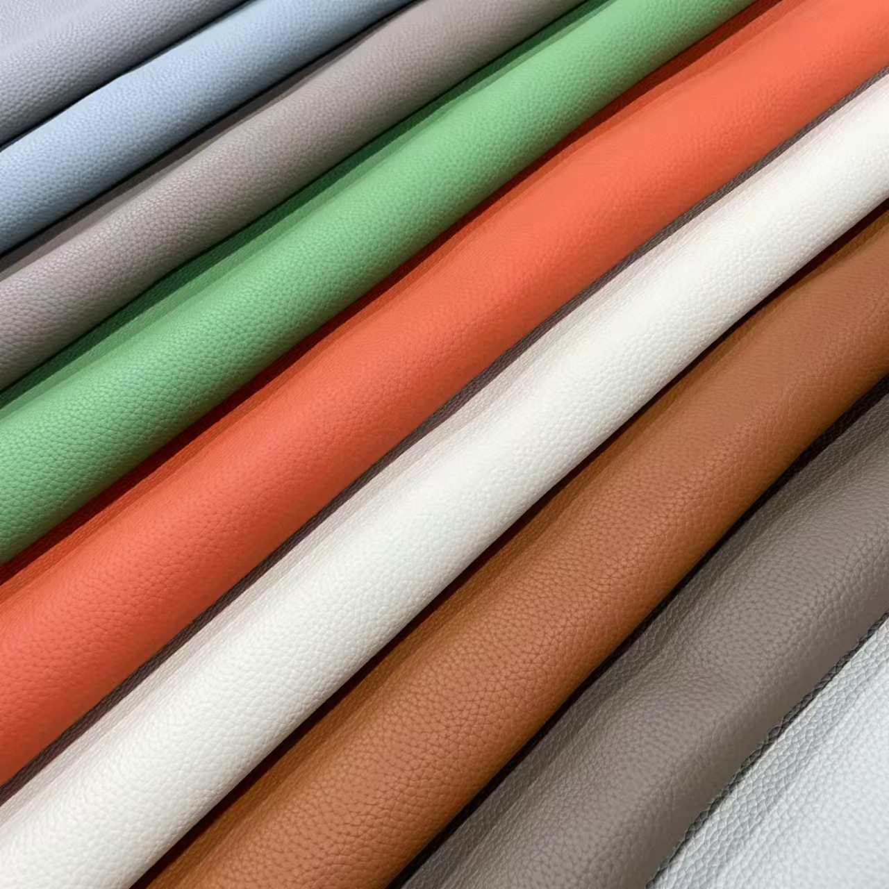 现货供应头层牛皮真皮TOGO荔枝纹手袋手机壳柔软定型牛皮真皮皮料