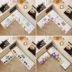 Sanrio cartoon soft diatomaceous earth bathroom door anti-slip mat, shower restroom absorbent quick-dry floor mat