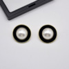 Retro universal earrings from pearl, simple and elegant design