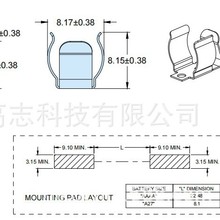battery clips 电池夹 五金扣   AA 5号 五金夹 插件 BC-5000-NI-