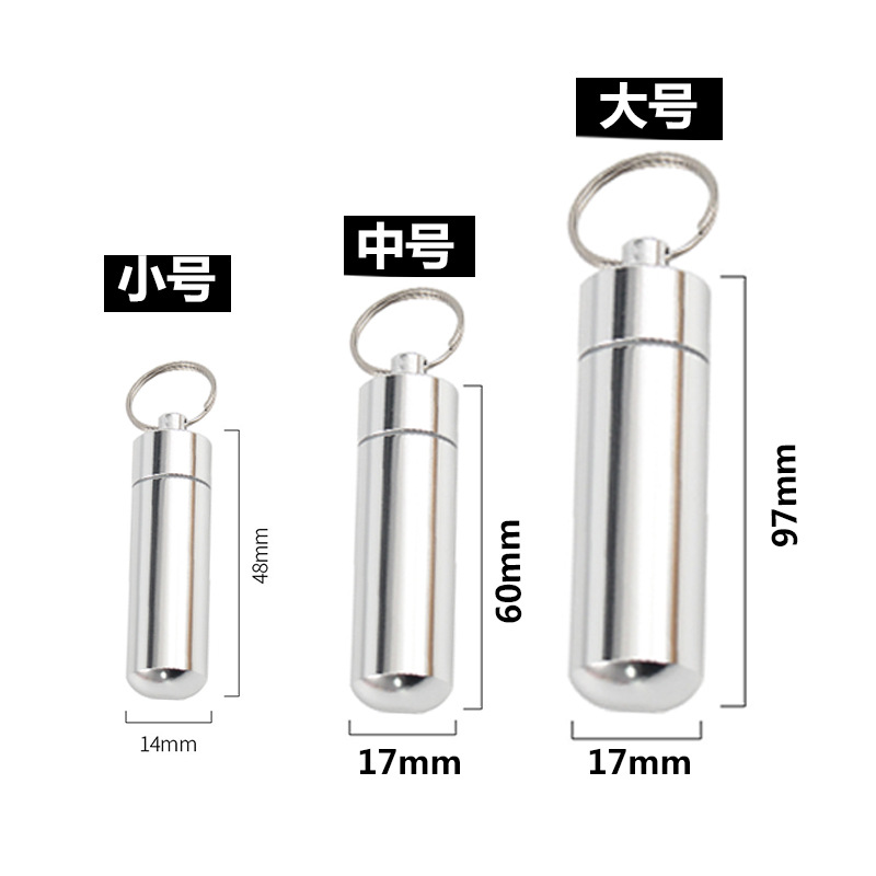 Nianju portátil mini caja de medicamentos de almacenamiento pequeño tanque sellado de tanque impermeable de alta gama botella de medicina pequeña para ancianos
