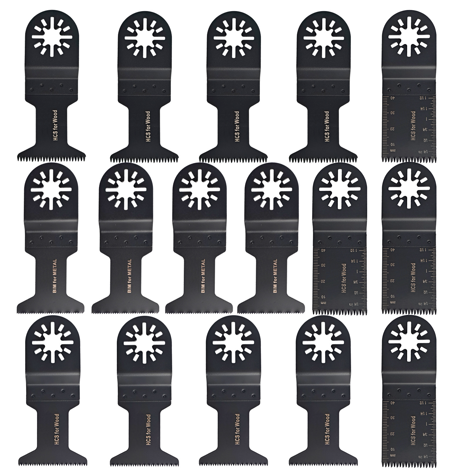 高碳钢短长斜齿木工锯片万用宝配件16件套装万用宝锯片修整机工具