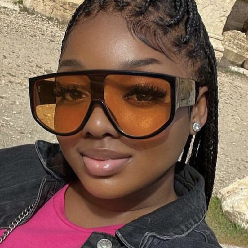 toad glasses Glasses Style Outdoor, Travel Occasion Solid Color Pattern Punk Solid Color PC UV400 Protection Toad Glasses Full Frame Women's Sunglasses