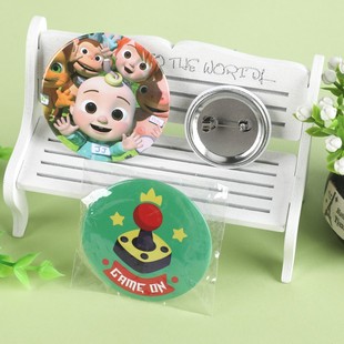 Badge cartoon star peripheral tinplate badge metal smiley face commemorative medal gift bar customized
