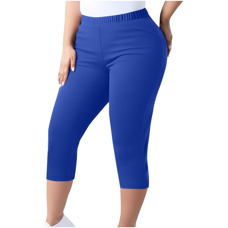 国境を越えた売れ筋のヨーロッパとアメリカの女性用レギンス、クロップドパンツ、大きいサイズのウエストゴムパンツ|undefined