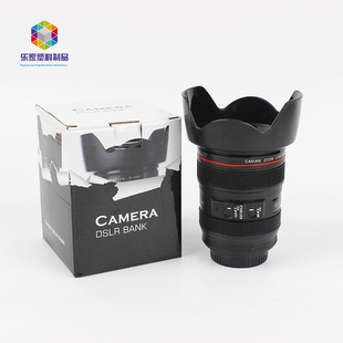 Plastic I piggy bank wholesale desktop lens camera DSLR shape piggy bank advertising gifts