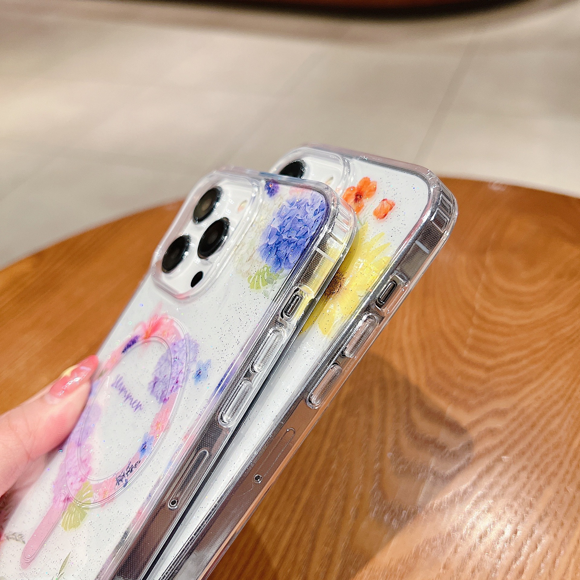 Magnetic Glitter Phone Case For Iphone 14 13 Pro Max 12 Protective_voghion.com