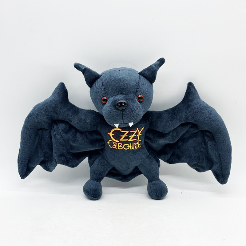 跨境新品Ozzy Osbourne Bat Plush 奥兹奥斯本磁吸蝙蝠玩偶公仔|undefined