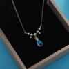 Chain stainless steel, pendant, necklace, does not fade, moonstone, Korean style, simple and elegant design, Birthday gift