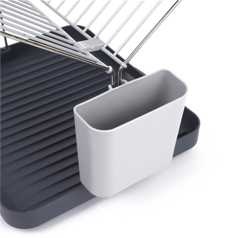 Platos de cocina Rejilla de drenaje de utensilios de almacenamiento de platos Rejilla en capas Platos de acero inoxidable Rejilla de drenaje de escritorio