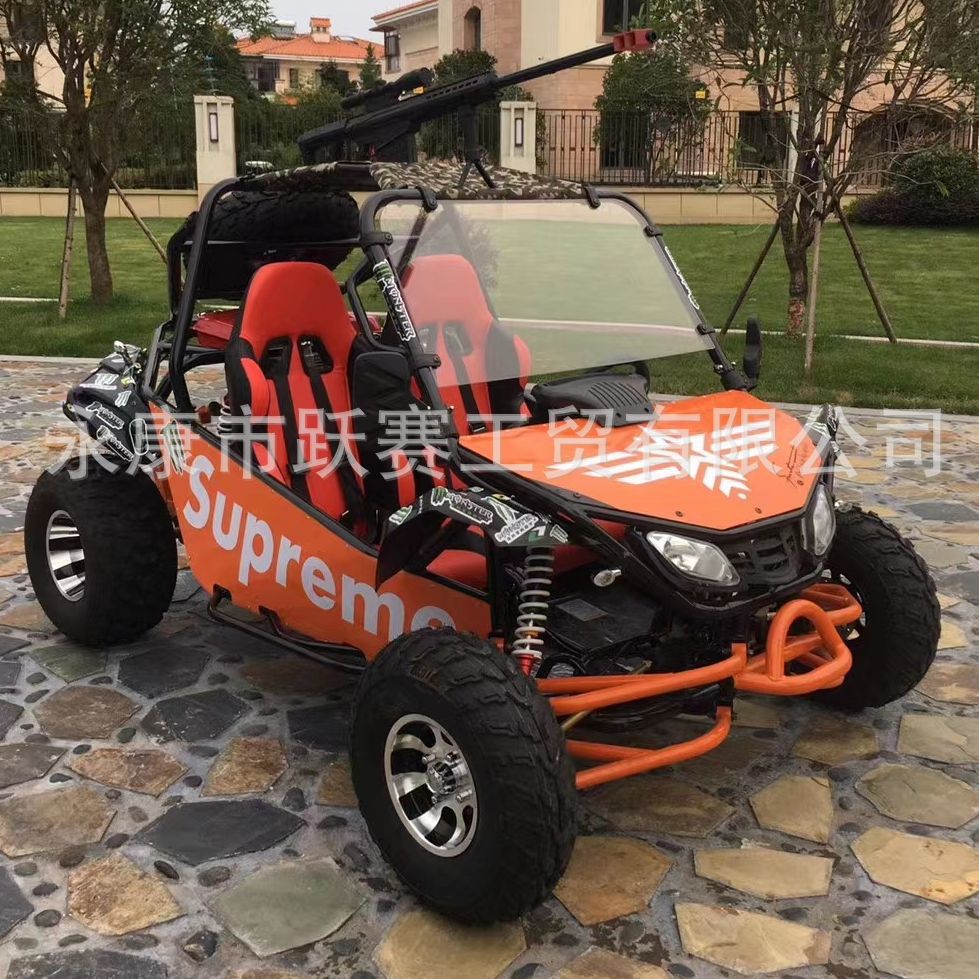 Motocicleta campo a través de cuatro ruedas del kart del sitio del adulto 200CC del engranaje automático continuamente variable del taxi escénico del área