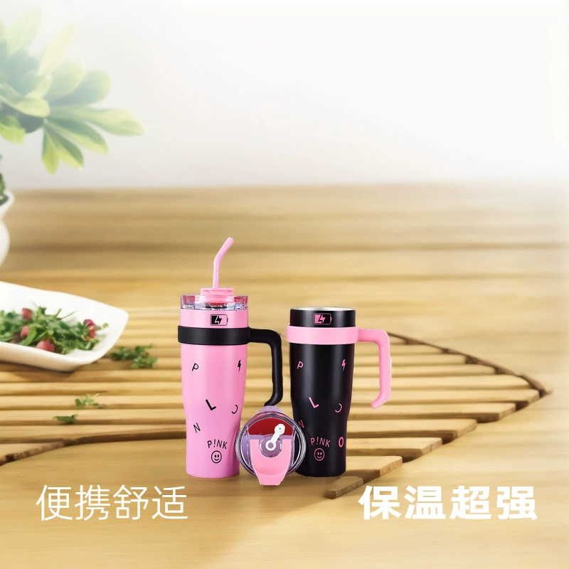 High quality handle, straw, handheld glass, 40 oz, new collection