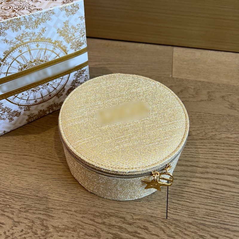 カウンター クリスマス限定ギフト ラウンドケーキ化粧箱 ゴールデンシルクシェル化粧品袋 ジュエリー収納ボックス|undefined