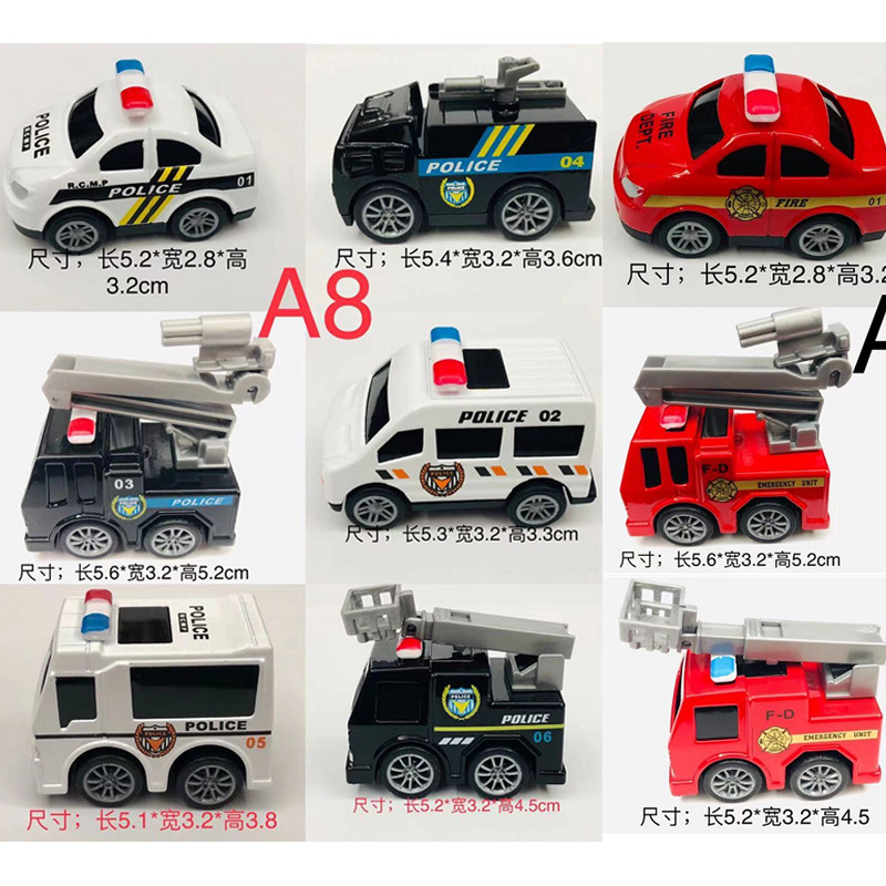 Coche de policía para niños simulación 110 coche de juguete modelo de coche de rescate coche de aleación niño juguete muñeca de captura al por mayor