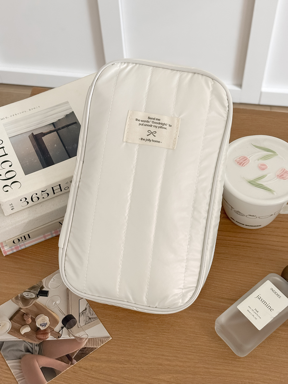 게으른 [세로수납가방] (화이트)