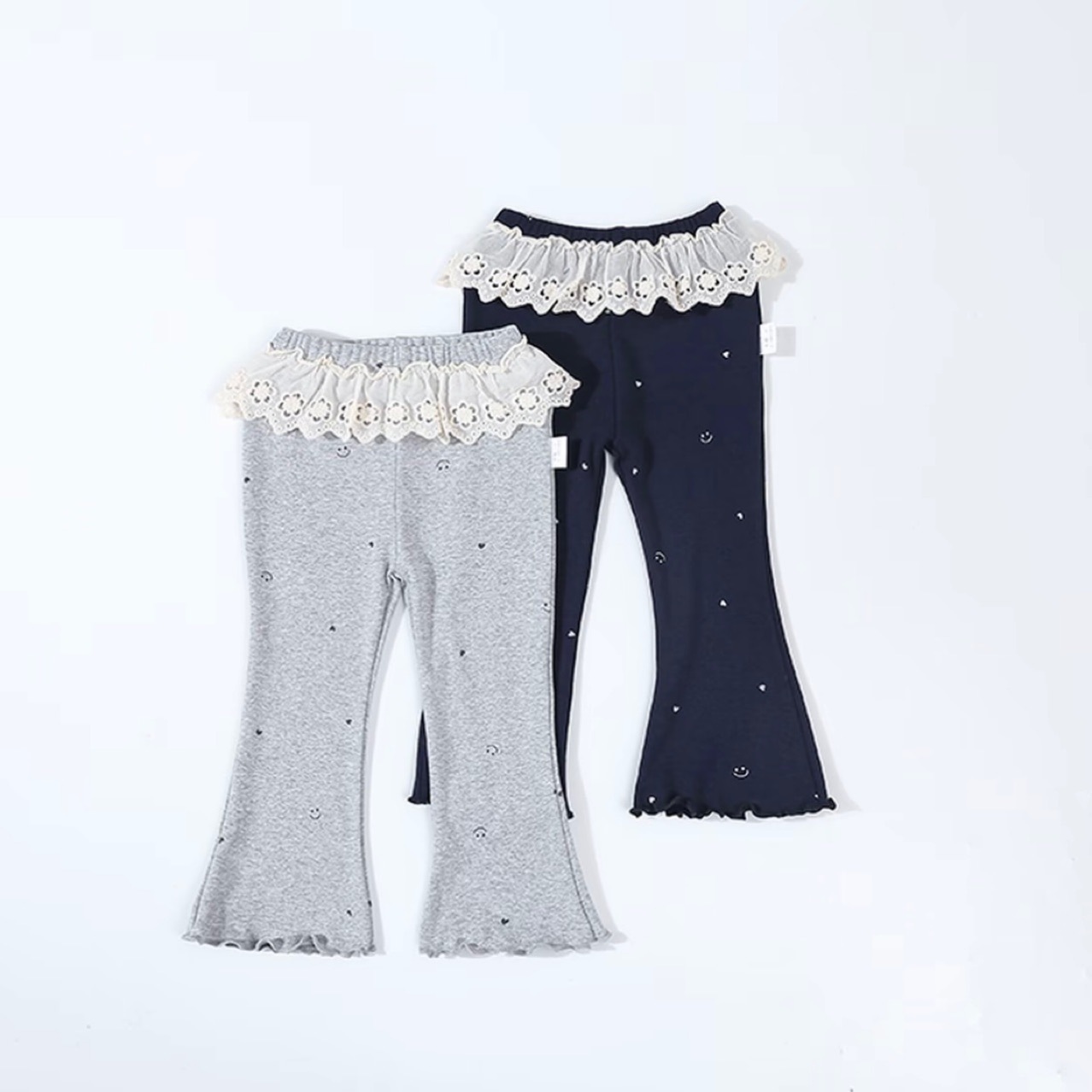 儿童裤子2025春秋装新款女童休闲裤宝宝喇叭裤秋季女宝洋气打底裤