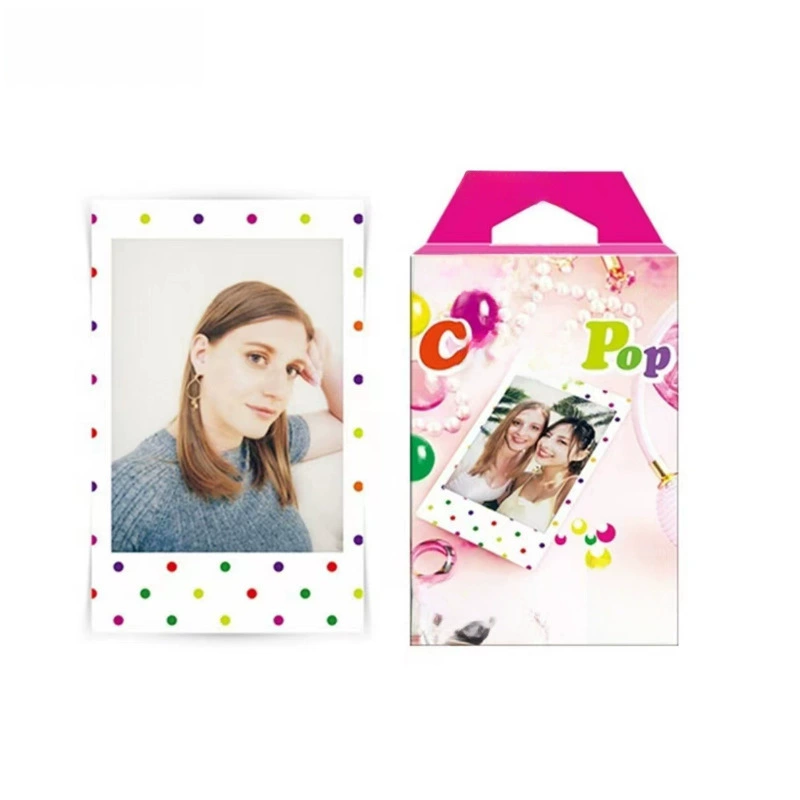 Купить Fuji Spot Shooting Paper 3-дюйм Rainbow Black Border Candy Фото Бумага