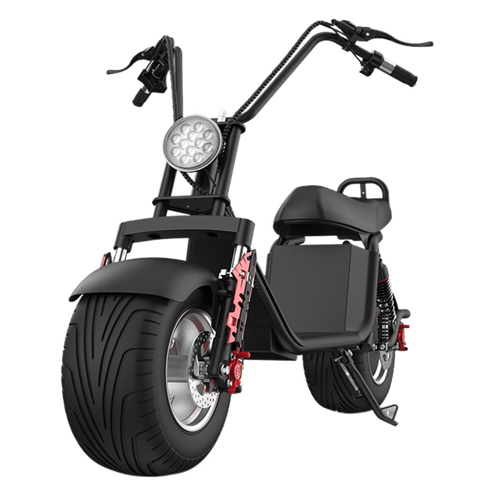 X20 Harley scooter eléctrico vehículo de ocio de dos ruedas con neumáticos anchos, scooter eléctrico con batería de litio, puede ser EEC.