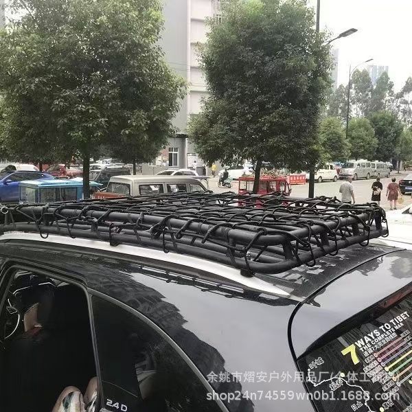 Car Roof Luggage Net Off-Road Vehicle Truck Bed Net 140*100cm Elastic Luggage Tie-Down Net Belt Can Be Customized