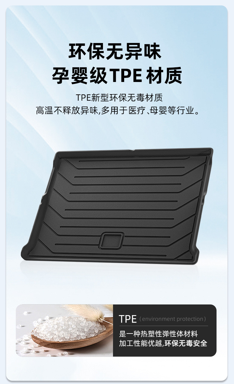 Suitable for 25 Nano 06 Car-Specific Trunk Mats, Waterproof, Stain-Resistant, Fully Environmentally Friendly Tpe Trunk Mats