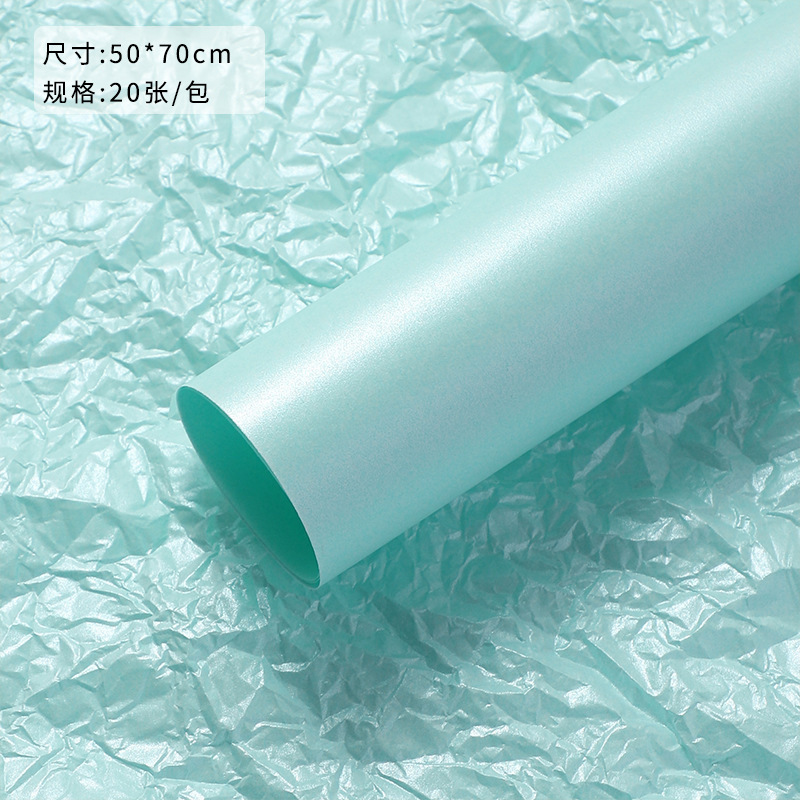 Papel de Sydney coreano al por mayor papel de embalaje de flores, regalo de pastel de sentido avanzado, ramo de papel amasado a mano, material de embalaje de frutas