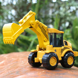 男孩惯性回力挖掘推土工程车套装挖掘推土小汽车幼儿园小礼品玩具