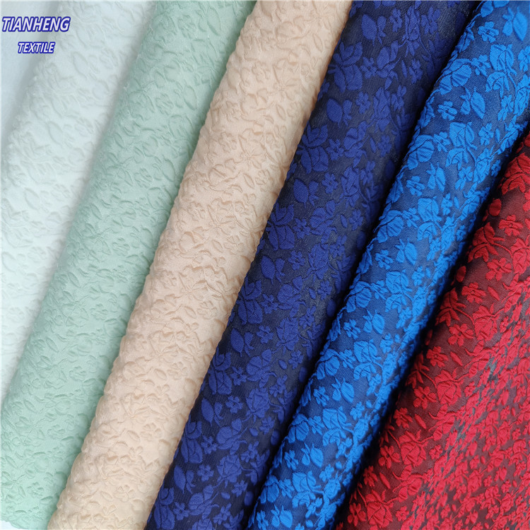 GH-10014#订春秋夏薄款浮雕立体花 时装女装连衣裙短裙蓬蓬裙面料