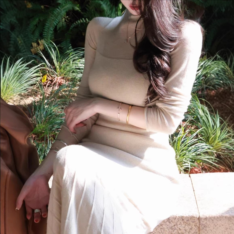 "Snow Country Princess" Princess-Style Woolen Waist-Cinching Dress Coat for Women 2025 Autumn and Winter