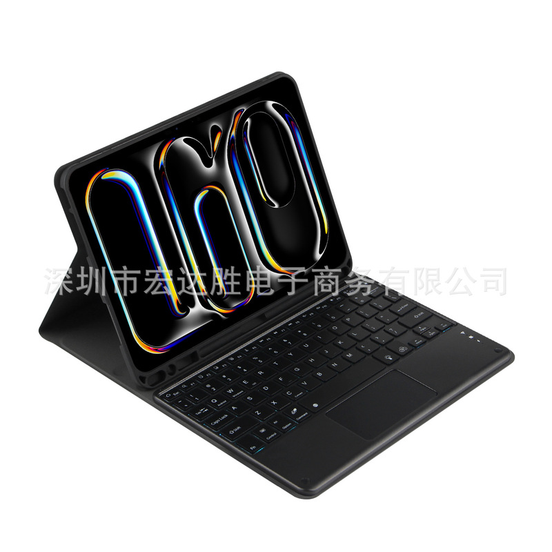 Touch Mouse Wireless Bluetooth Keyboard Leather Case Tablet Protective Case for Ipad Pro11 M4-2024