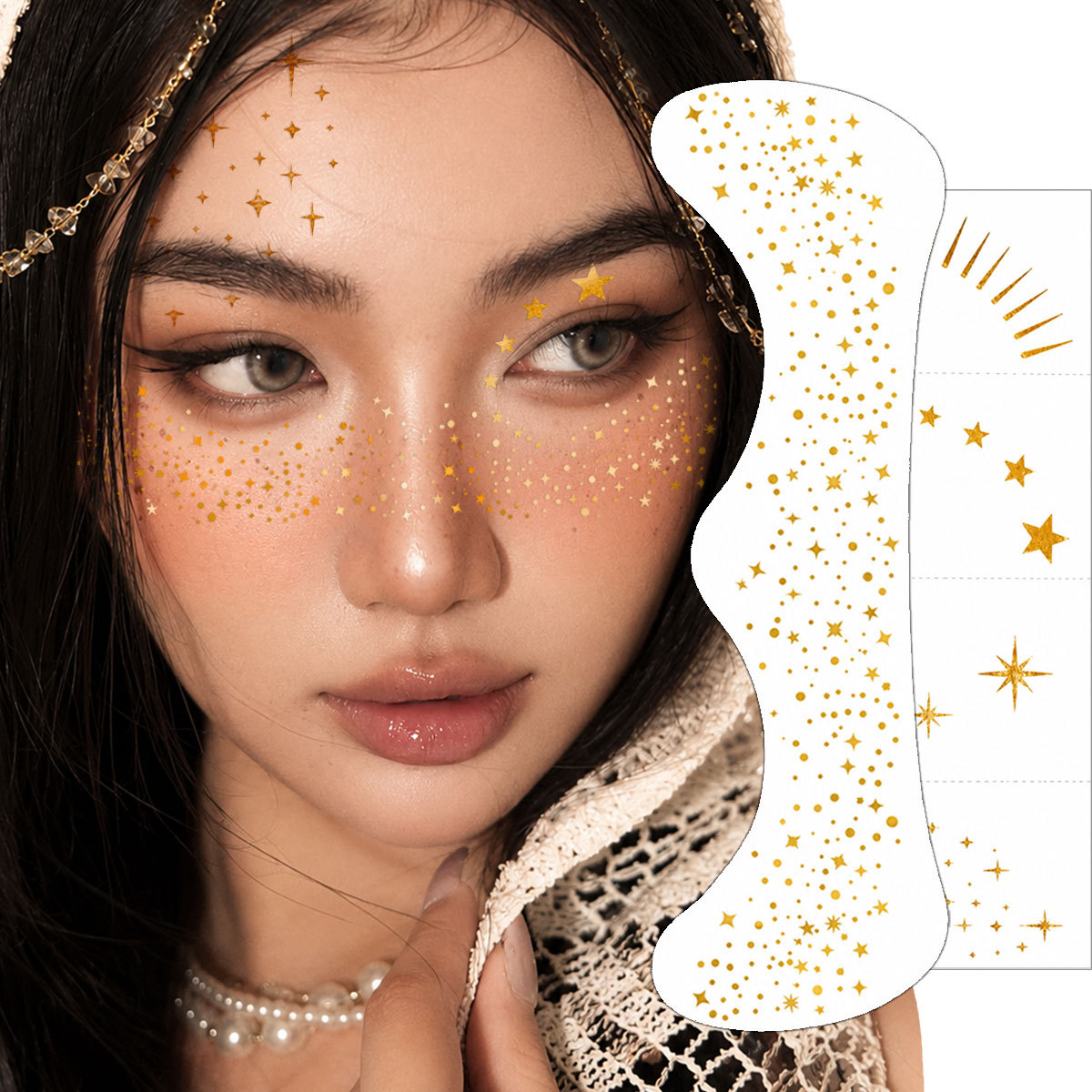 Popular cross-border European and American freckle patch makeup face…