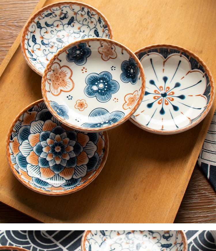 Casual, Home Occasion ceramics Material Casual Flower Vine Ceramics Tableware 1 Piece