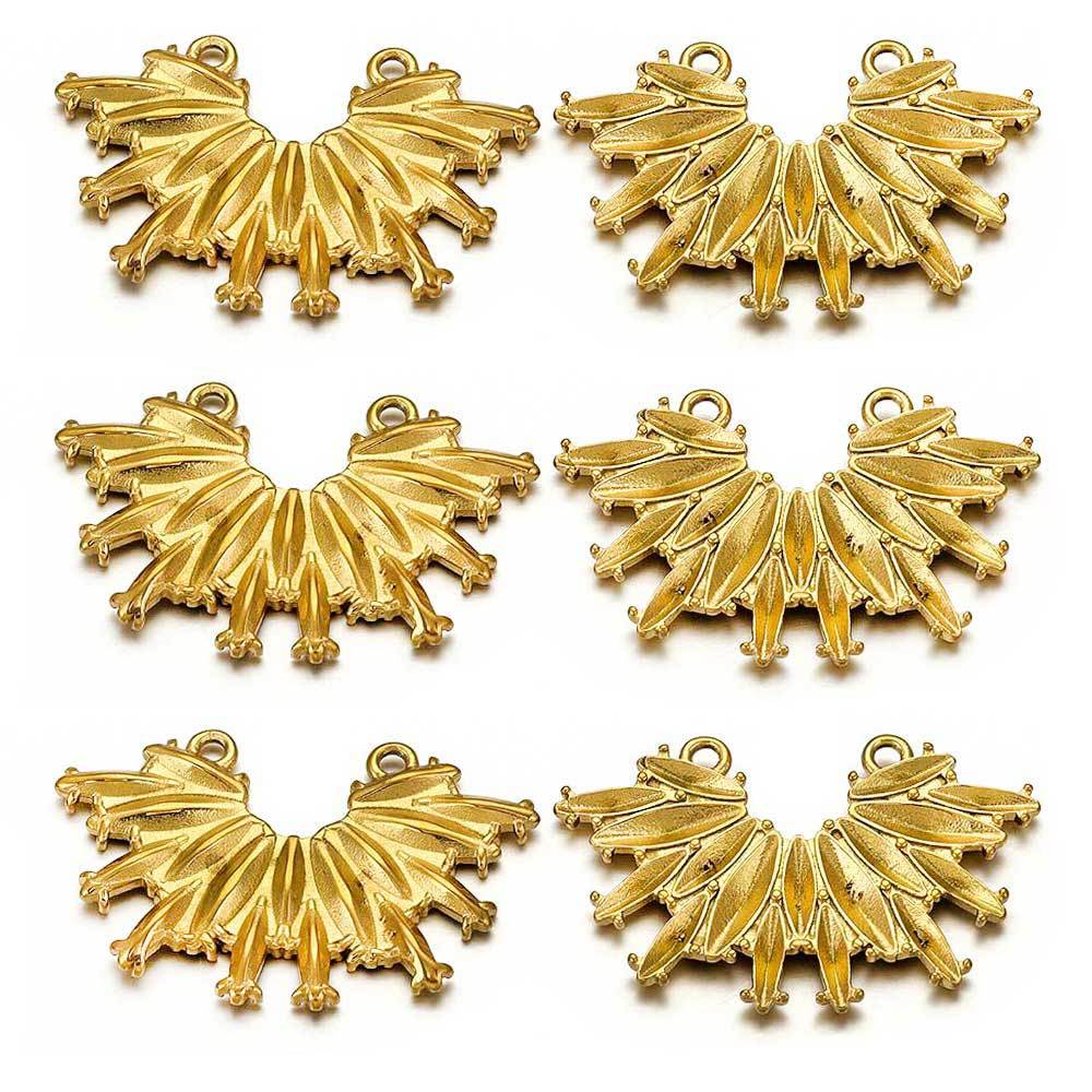 Europea y americana de acero inoxidable doble agujero lanzamiento borla colgante de acero de titanio DIY colgante accesorios de la joyería pendientes collar hecho a mano