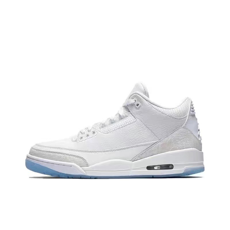 莆田靴工場国境を越えた直接供給 aj3 藤原ヒロシ ホワイトセメント ホワイトキャット クロワッサン 3 男女兼用カジュアルバスケットボールシューズ|undefined
