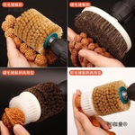 加厚文玩电动刷头硬猪鬃毛刷轮小金刚菩提核桃纳米刷清理抛麦太保