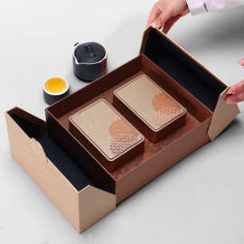 礼盒包装参茸贵细冬虫夏草黑红枸杞双开门伴手礼盒翻盖纸盒包装盒