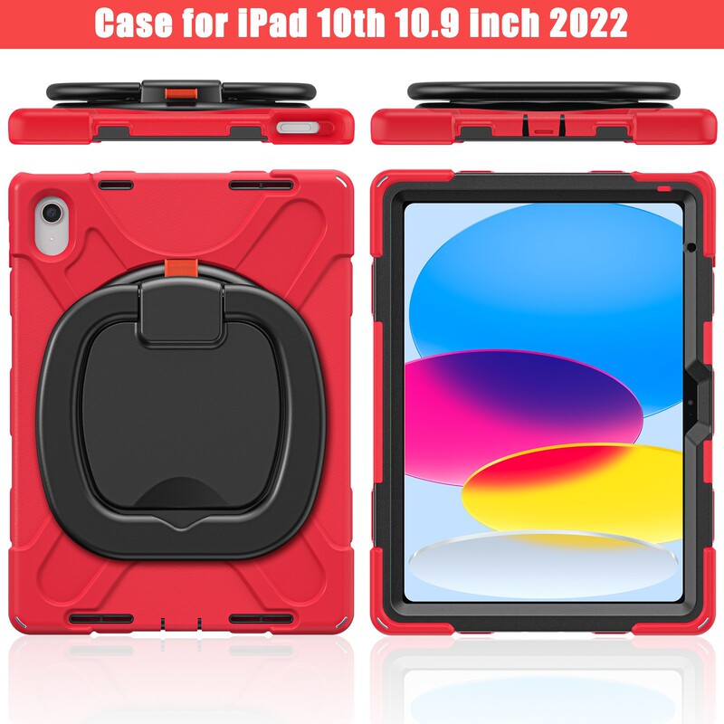 Suitable for Xiaomi 6 Tablet Protective Case Silicone Rotating Bracket Mi Pad6Pro Full Coverage Xiaomi 5 Children's Drop-resistant Case