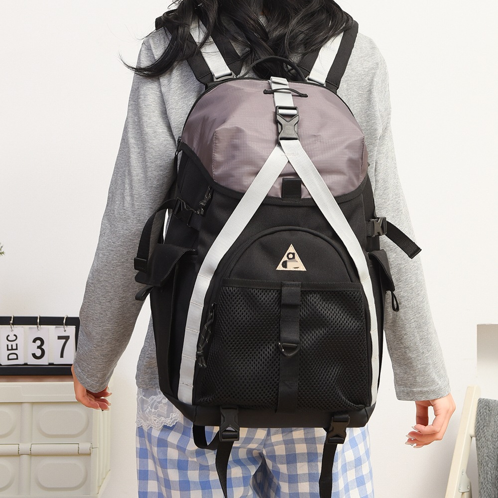 Large-Capacity Hiking Backpack Women's New Versatile Student Computer School Bag Men's Short-Distance Outdoor Leisure Backpack