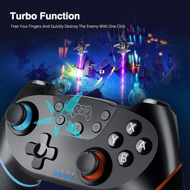私模包胶Switch无线蓝牙游戏手柄 带震动六轴体感 switch PRO手柄|undefined