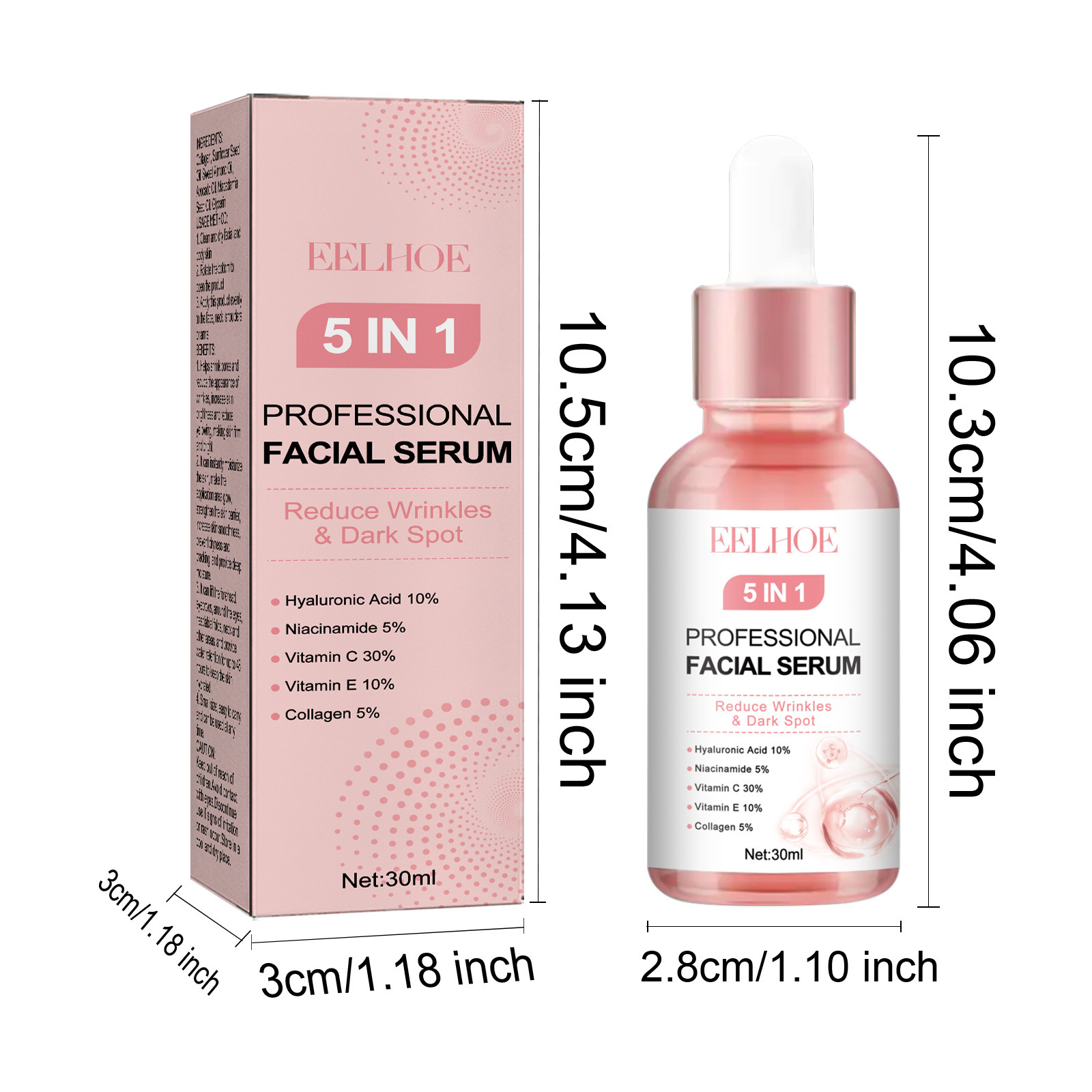 EELHOE 5-in-1 facial moisturizing, firming, whitening tender skin whitening, fine lines, wrinkles and anti wrinkle_voghion.com