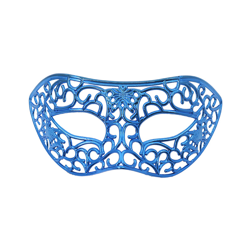 Venta caliente transfronteriza galvanoplastia calada Carnaval de Halloween multicolor de media cara Los hombres admiten máscara de fiesta máscara de bar