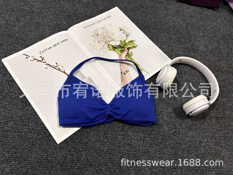DFYNE 同じスタイルの Amazon シームレスブラジャー レディース バックレス ホルターブラ スポーツ ヨガ サスペンダー スモールブラ|undefined