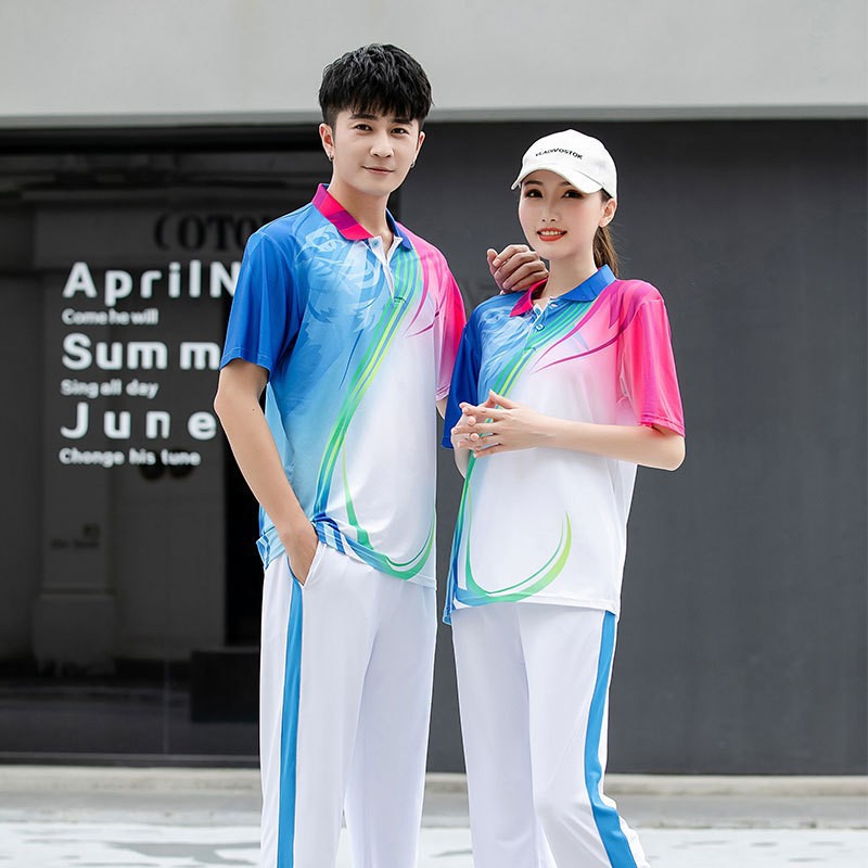 Group broadcast gymnastics aerobics competition sports meeting admission clothes men's and women's square dance workshop exercise clothes hiking clothes