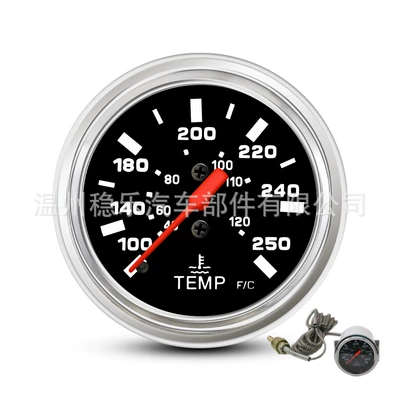 Universal Mechanical Water Temperature Gauge 12V Car Dashboard Modification 40-120 Degrees Dashboard Modification Accessories (automobile instrument)