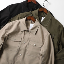 上身有型！男装工厂尾货春秋痞帅翻领轻工装夹克外套男通勤上衣潮